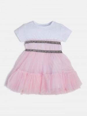 Vestido Guess Tulle Insert Niños Lilac | SE-534186