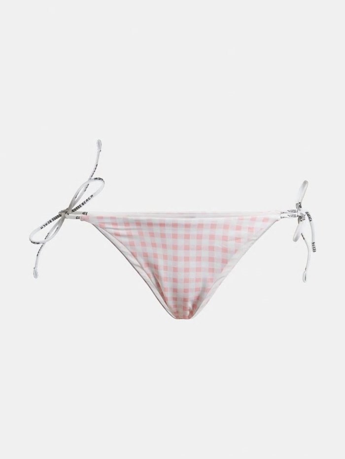 Abajo De Bikini Guess Vichy Print Mujer Rosas | SE-786165