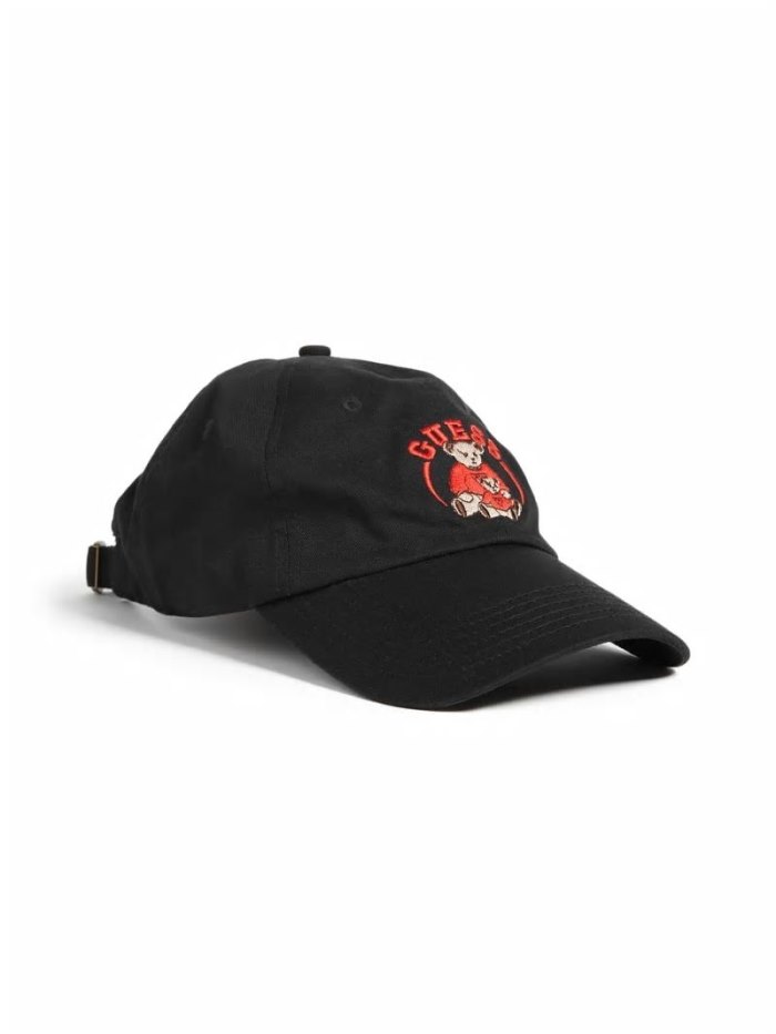 Baseball Cap Guess Front-logo Mujer Negros | SE-727518