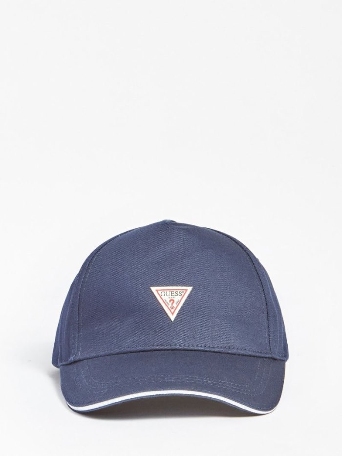 Baseball Cap Guess Triangle Logo Hombre Azules | SE-373339