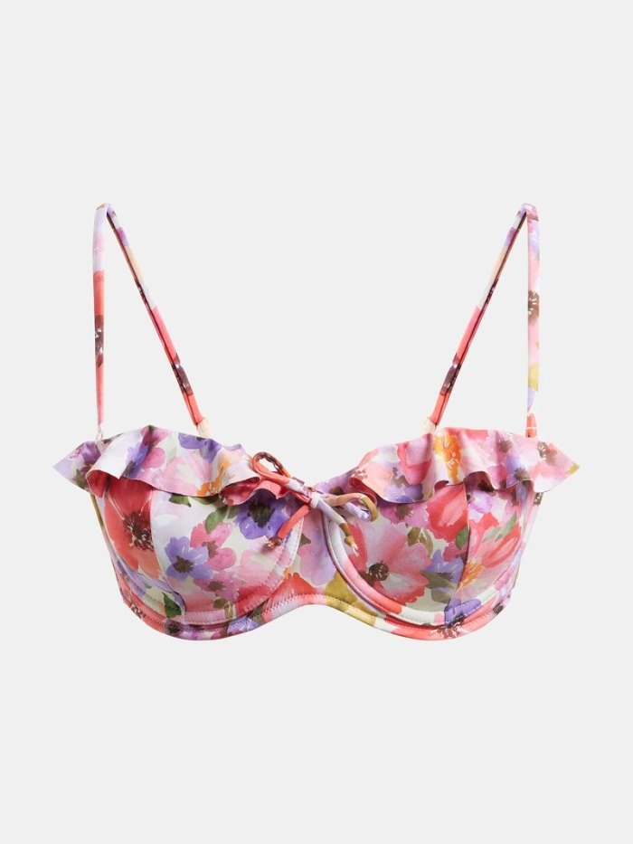 Bikini Guess All Over Print Balconette Mujer Floral Fantasy | SE-804838