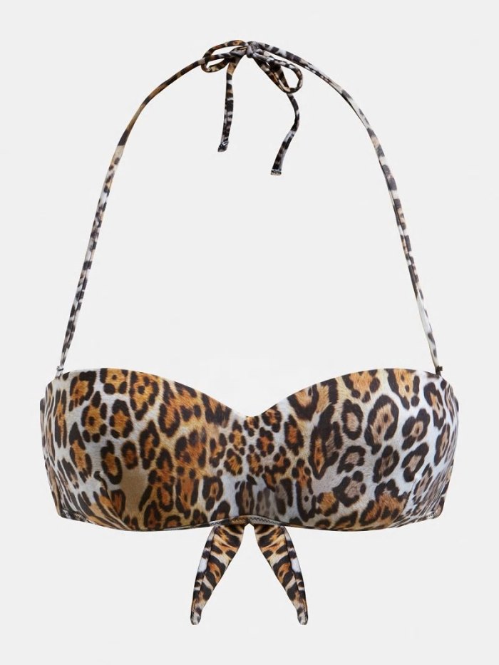 Bikini Guess Animal Print Bandeau Mujer Animalier | SE-276393