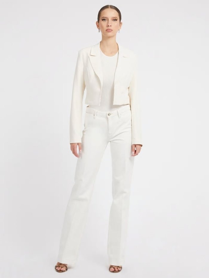 Blazers Guess Cropped Mujer Blancos | SE-973699