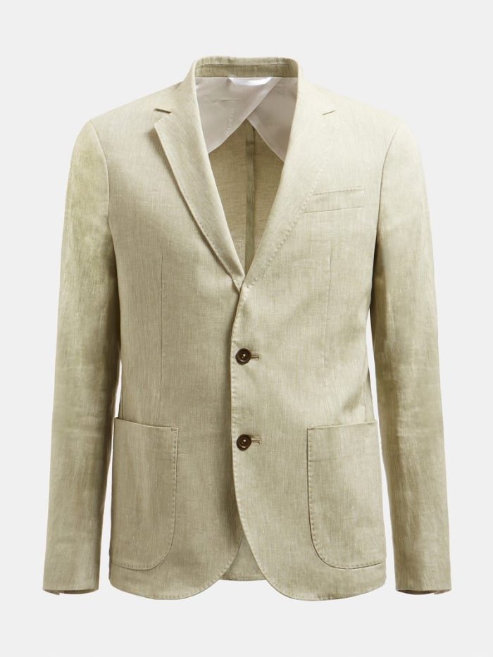 Blazers Guess Marciano Linen Blend Hombre Verdes | SE-114798