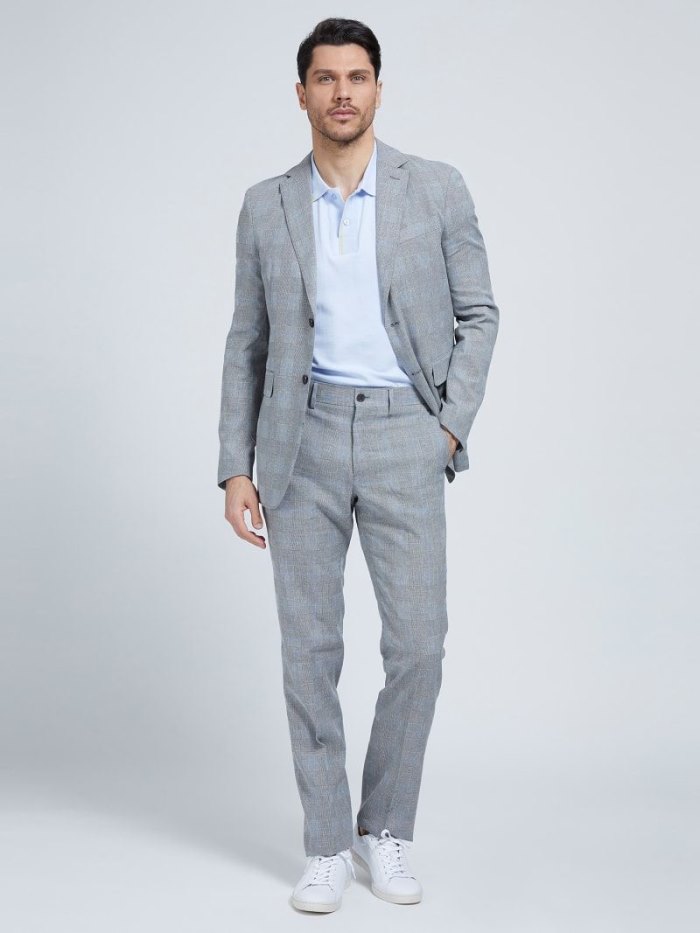 Blazers Guess Marciano Regular Fit Hombre Azules | SE-957945