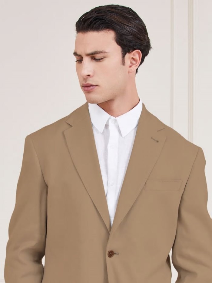 Blazers Guess Marciano Single Breasted Hombre Beige | SE-419036