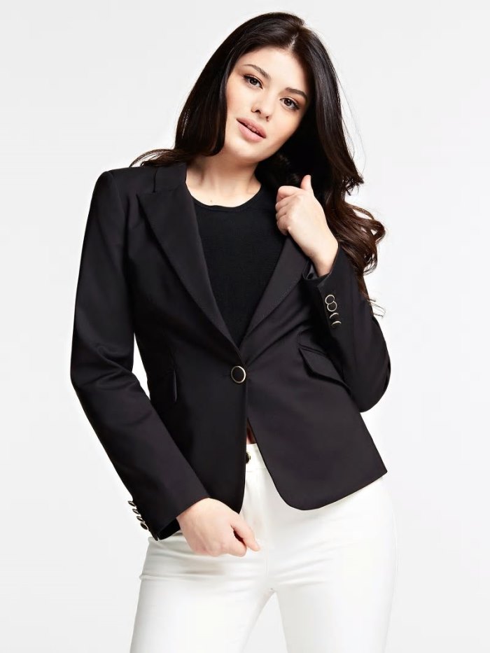 Blazers Guess Marciano Stretch Mujer Negros | SE-090975