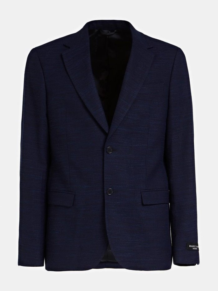 Blazers Guess Marciano Wool Blend Hombre Azules | SE-752240