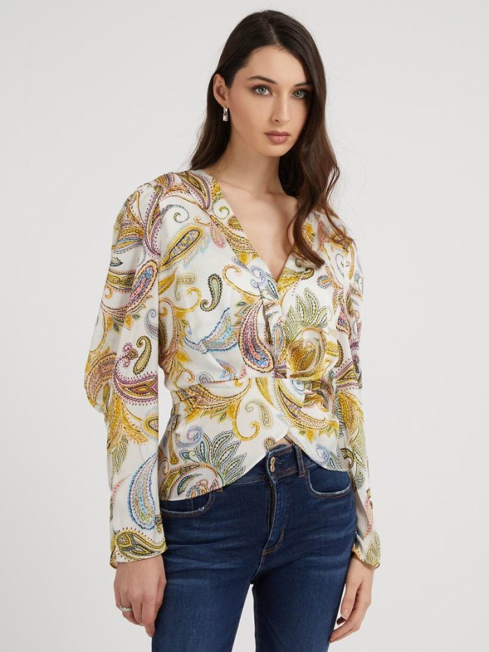 Blusa Guess Paisley Print Mujer Multicolor | SE-214207