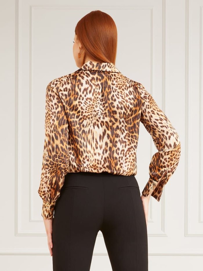 Body Guess Marciano Animalier Print Body Mujer Leopardo | SE-838085