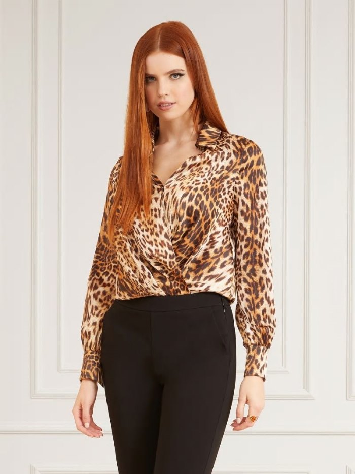 Body Guess Marciano Animalier Print Body Mujer Leopardo | SE-838085