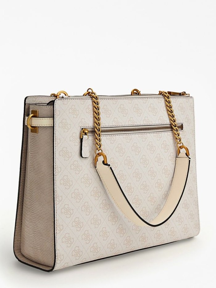 Bolsa De Hombro Guess Ginevra 4g Logo Mujer Creme | SE-425377