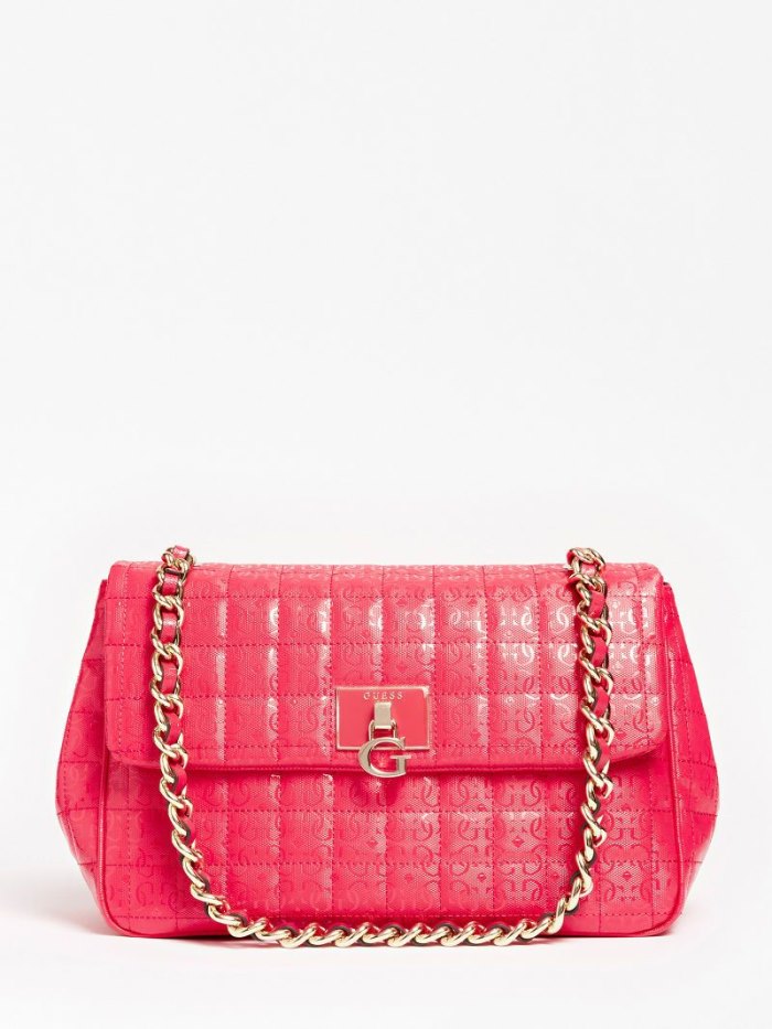 Bolsa De Hombro Guess Kobo 4g Logo Mujer Fucsia | SE-830684