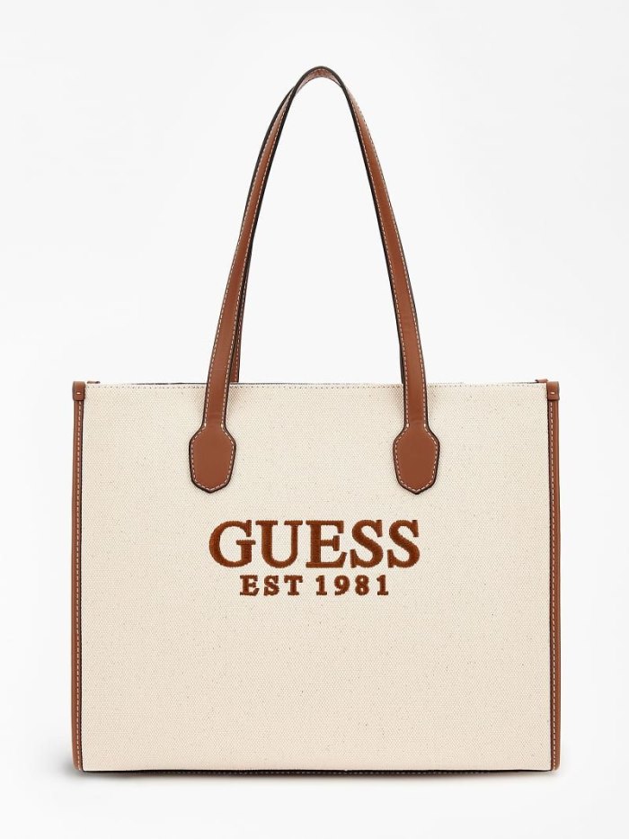 Bolsa De Hombro Guess Silvana Logo Mujer Marrom | SE-618506