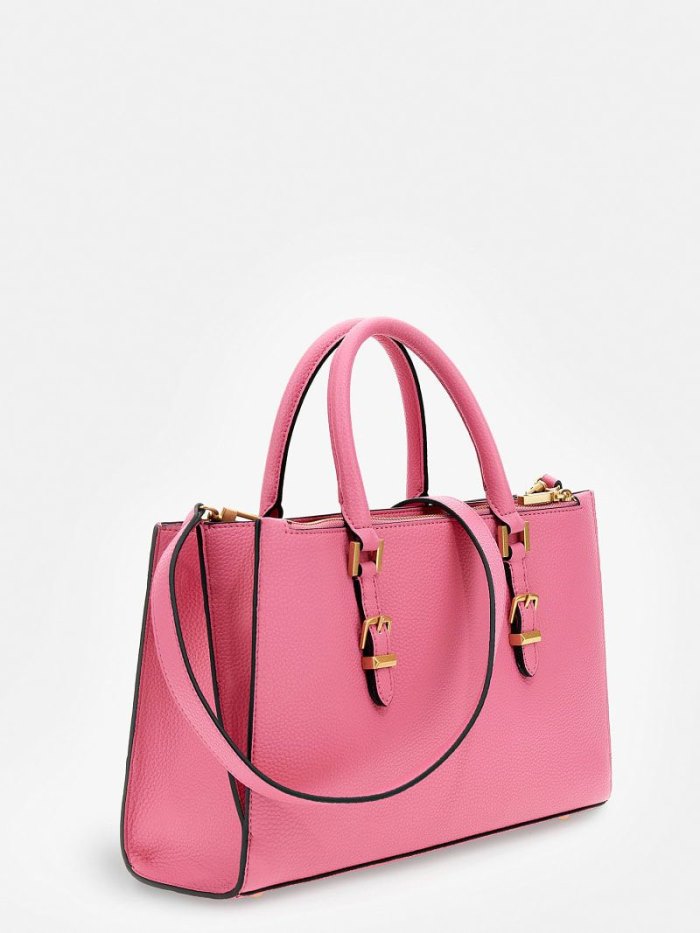 Bolsa de Mano Guess Didi Buckled Mujer Fucsia | SE-376209