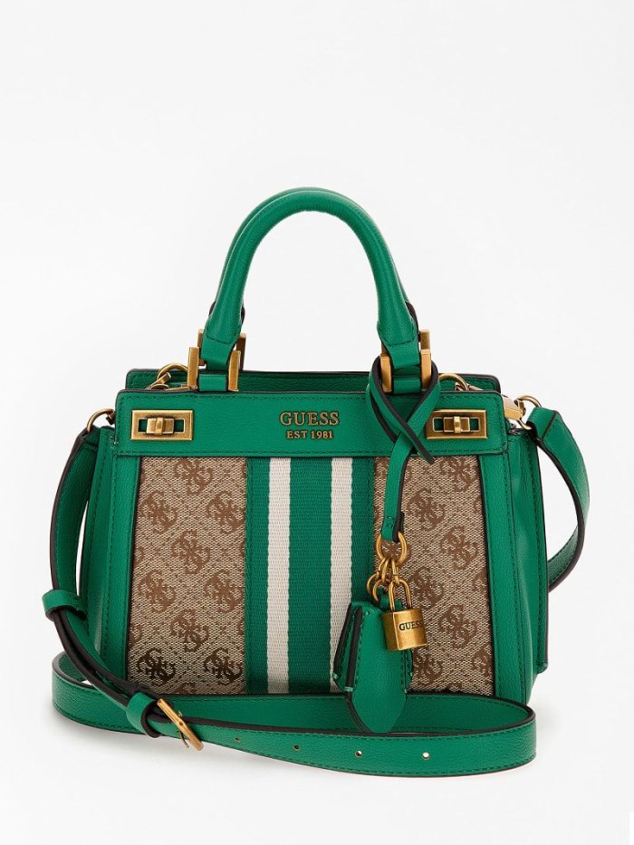 Bolsa de Mano Guess Katey 4g Logo Mini Mujer Verdes | SE-067595