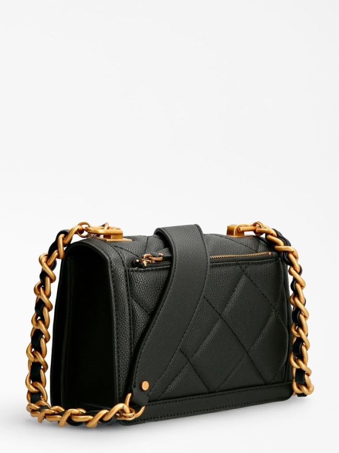 Bolsas Hombro Guess Abey Quilted Mujer Negros | SE-161230