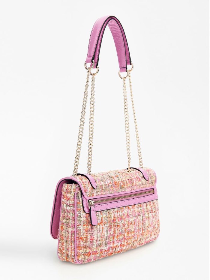 Bolsas Hombro Guess Adam Tweed Mujer Rosas | SE-683034