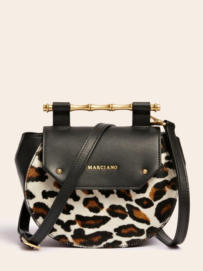 Bolsas Hombro Guess Alia Real Leather Mini Mujer Animalier | SE-553005