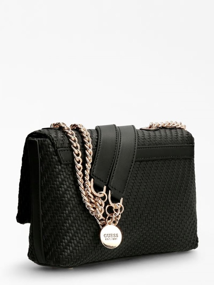 Bolsas Hombro Guess Hassie Mini Mujer Negros | SE-567017