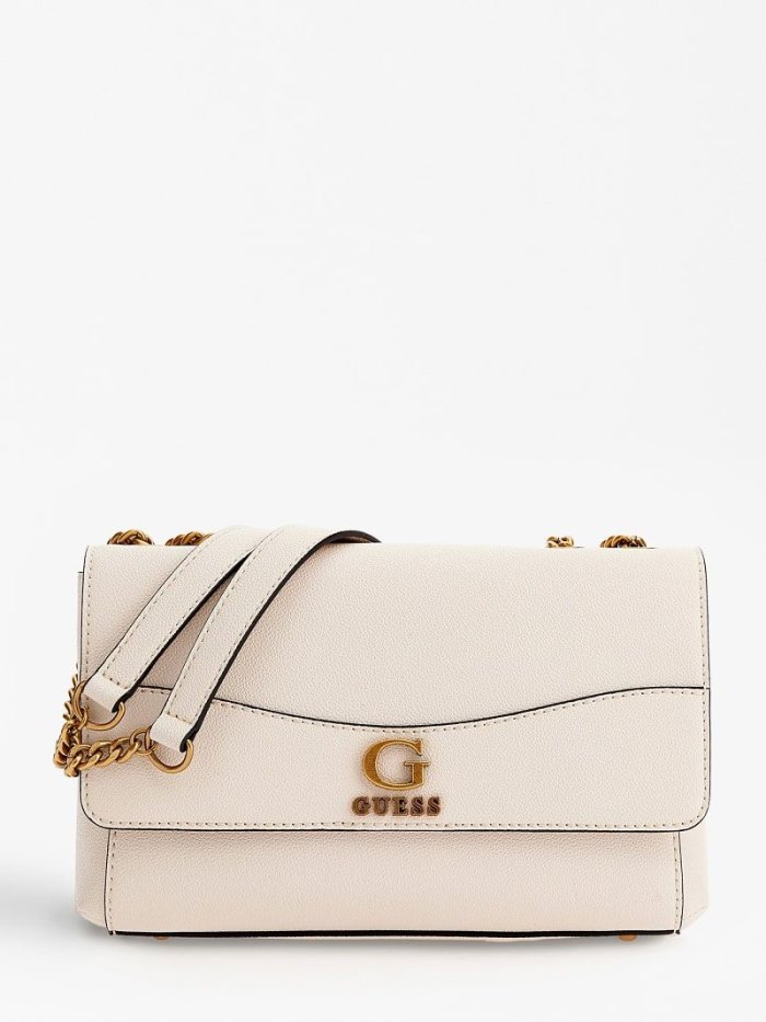 Bolsas Hombro Guess Nell Mujer Blancos | SE-693765