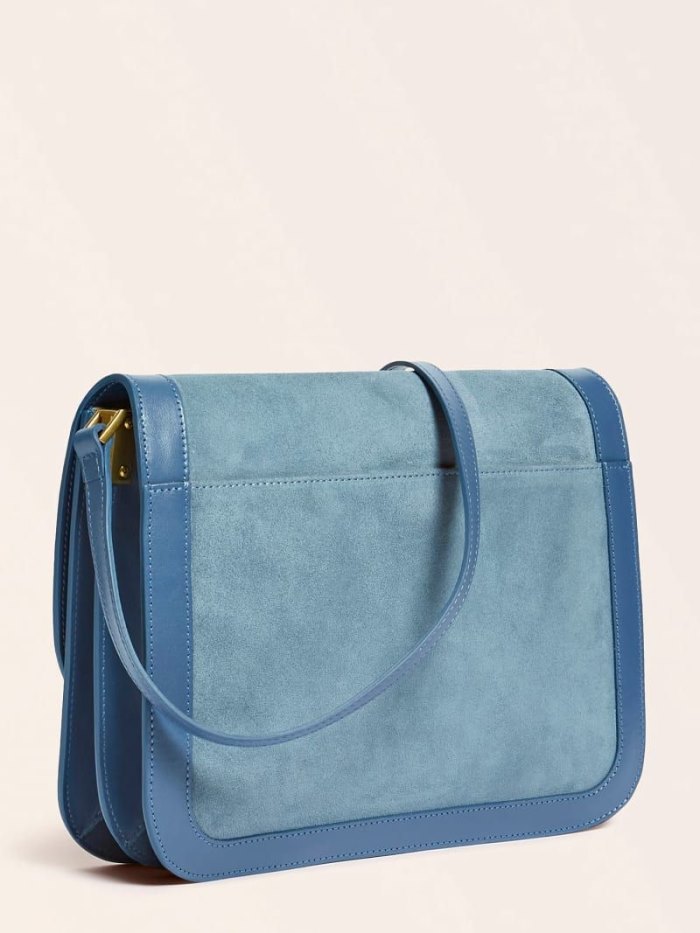 Bolsas Hombro Guess Thea Luxe Real Leather Mujer Azules | SE-988919