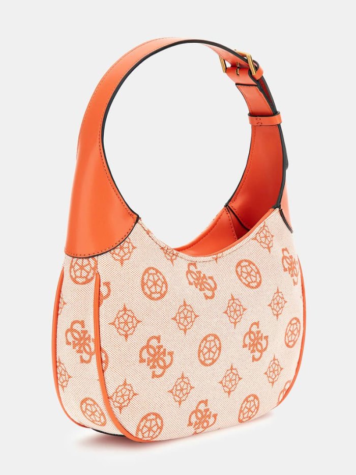 Bolso Hobo Guess Izzy Peony 4g Logo Mujer Naranjas | SE-705313