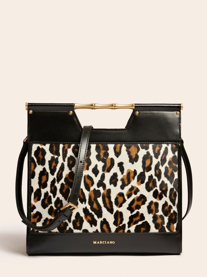 Bolsos Shopper Guess Alia Real Leather Mujer Animalier | SE-319034