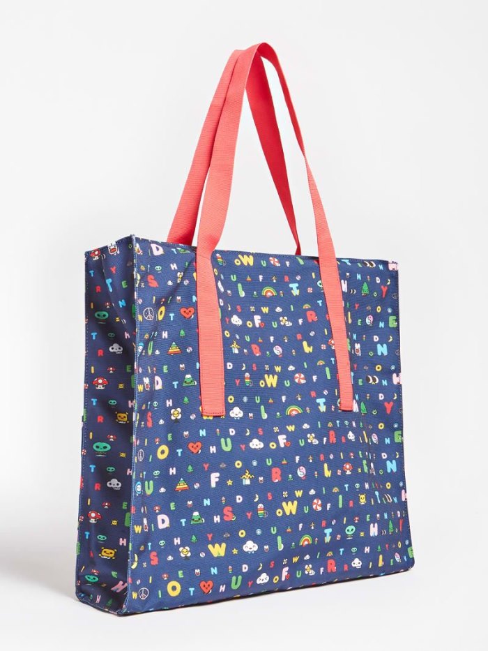 Bolsos Shopper Guess All-over Pattern Mujer Azules | SE-663165