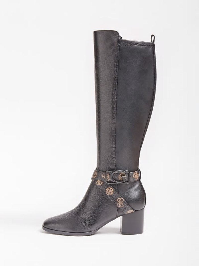 Botas Guess Paxley Genuine Leather Mujer Negros | SE-125503