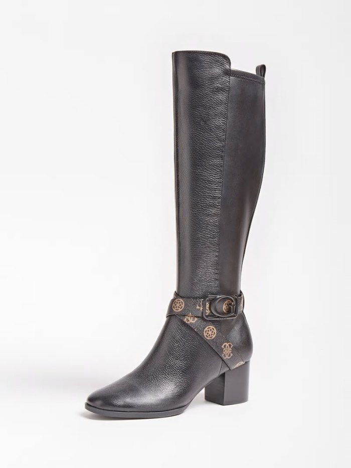 Botas Guess Paxley Genuine Leather Mujer Negros | SE-125503