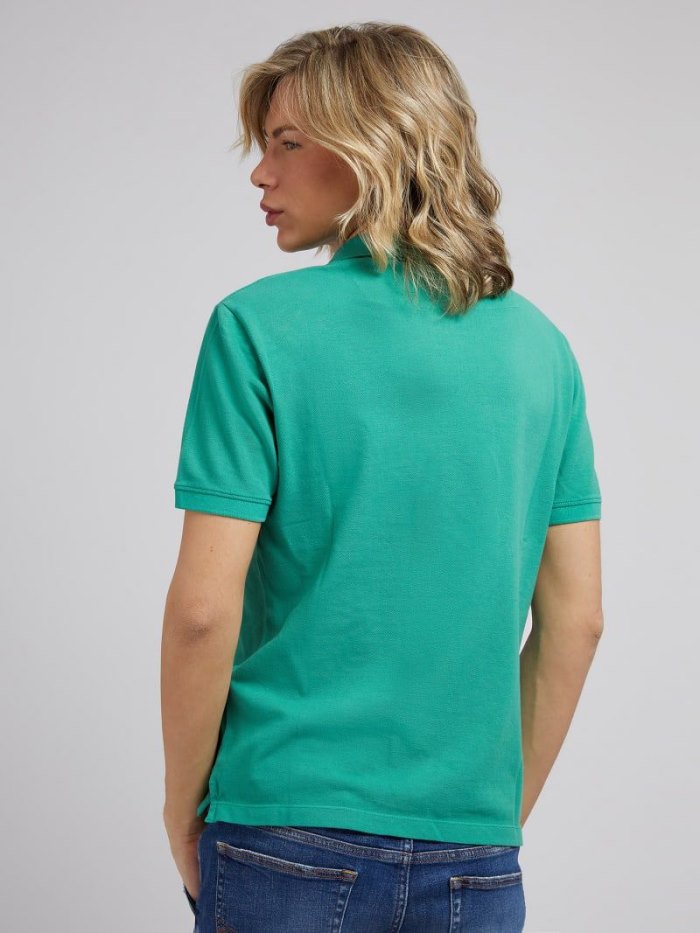 Camisa Polo Guess Logo Hombre Verdes | SE-705194