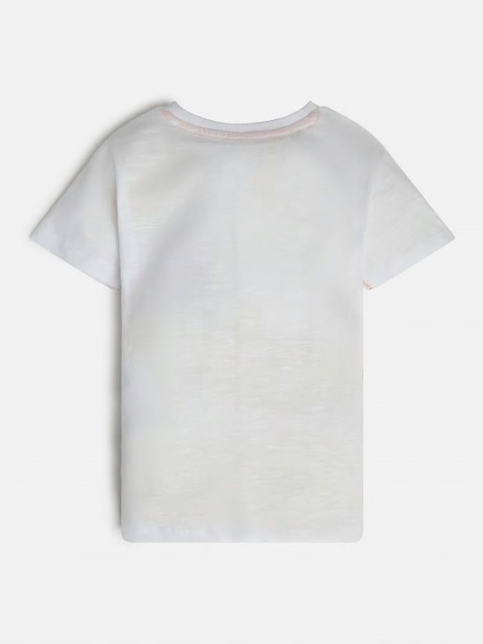 Camiseta Guess All Over Print Niños Blancos | SE-298333