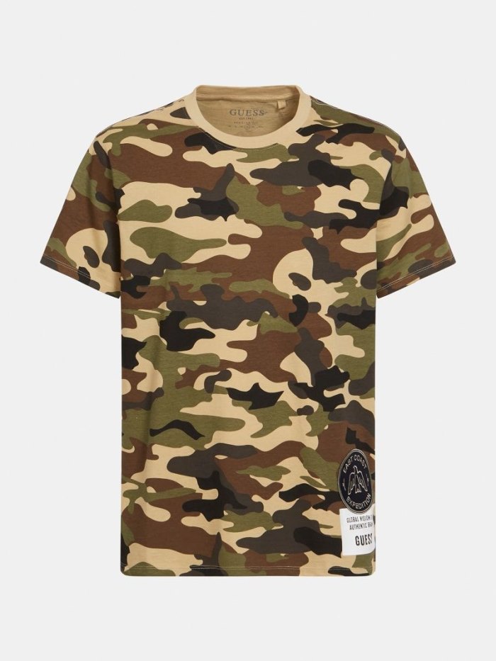 Camiseta Guess Camouflage Print Hombre Camouflage | SE-108549