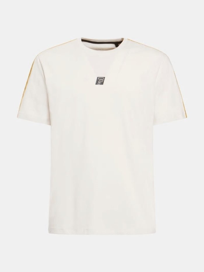 Camiseta Guess Front Logo Hombre Blancos | SE-027919