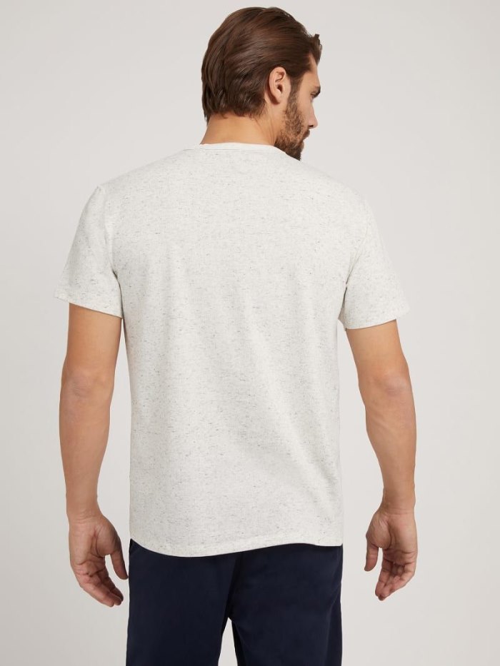 Camiseta Guess Front Logo Hombre Blancos | SE-144520