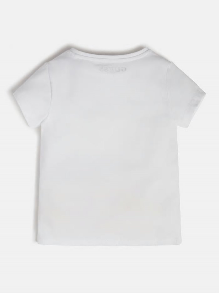 Camiseta Guess Front Print Niños Blancos | SE-752023