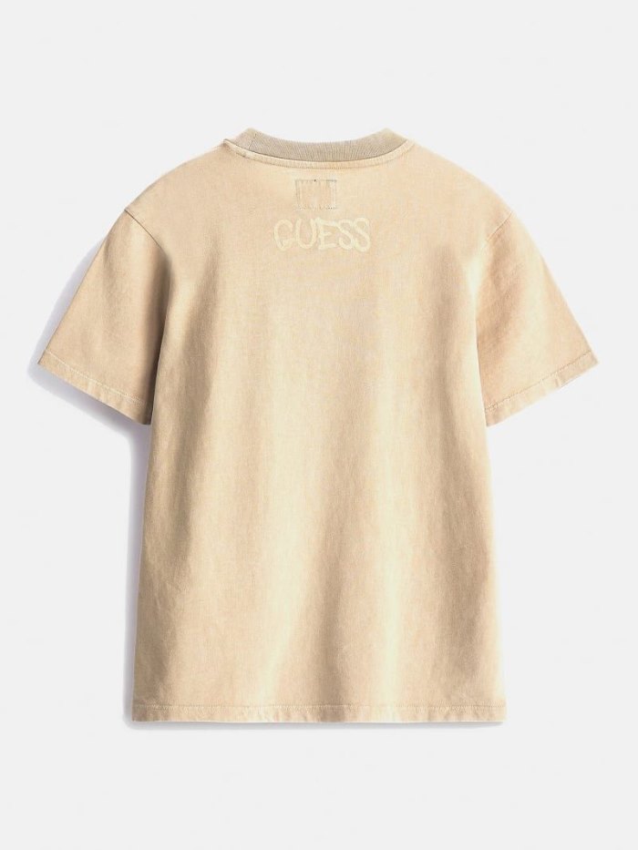 Camiseta Guess Graffiti Print Niños Blancos | SE-059609