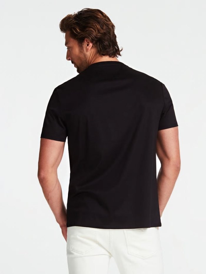 Camiseta Guess Marciano 4m Hombre Negros | SE-235832