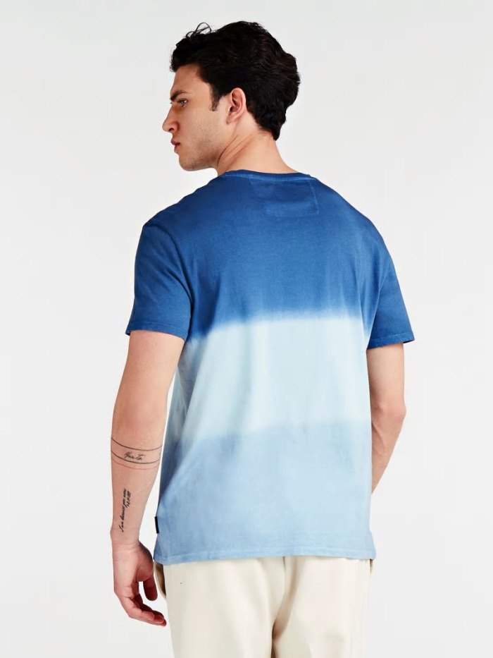 Camiseta Guess Marciano Tie-dye Hombre Azules | SE-777525