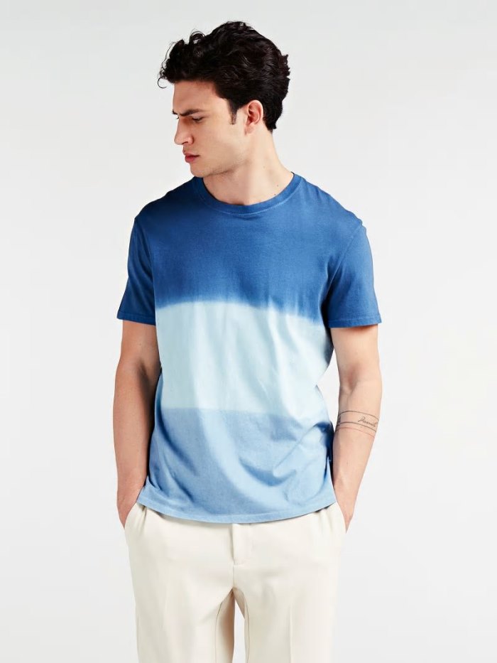 Camiseta Guess Marciano Tie-dye Hombre Azules | SE-777525