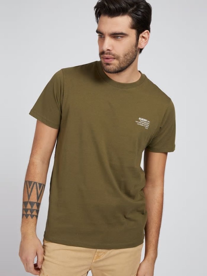 Camiseta Guess Regular Fit Front Logo Hombre Multicolor | SE-381854