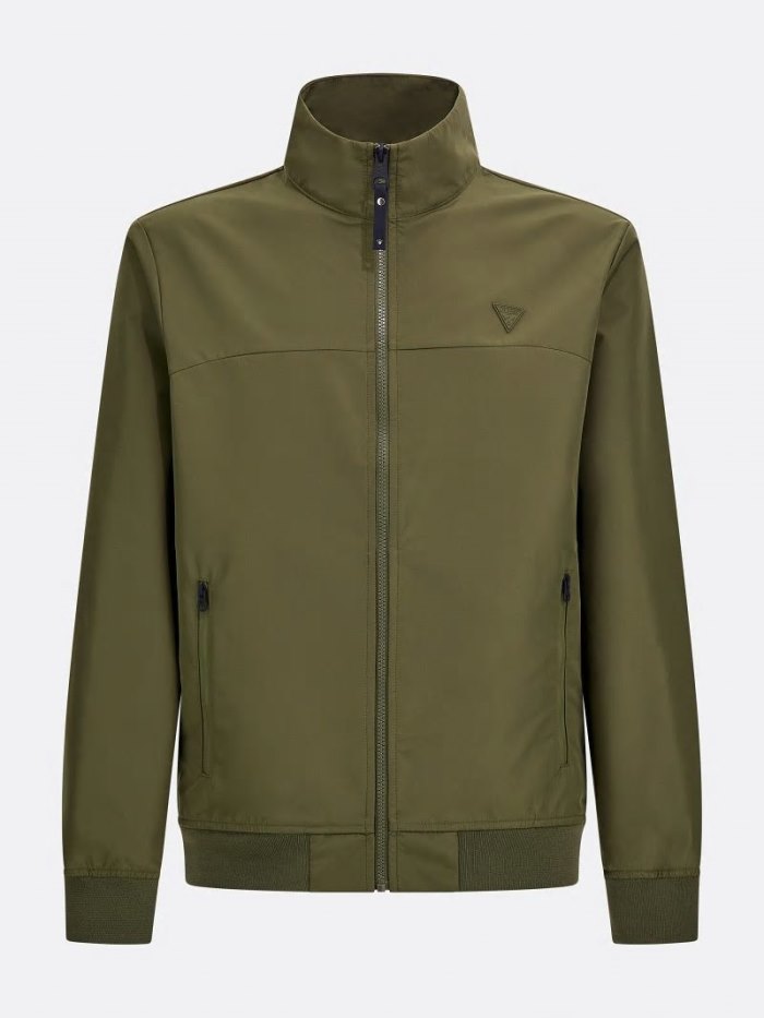 Chamarras Guess Bomber Sport Hombre Verdes | SE-608884