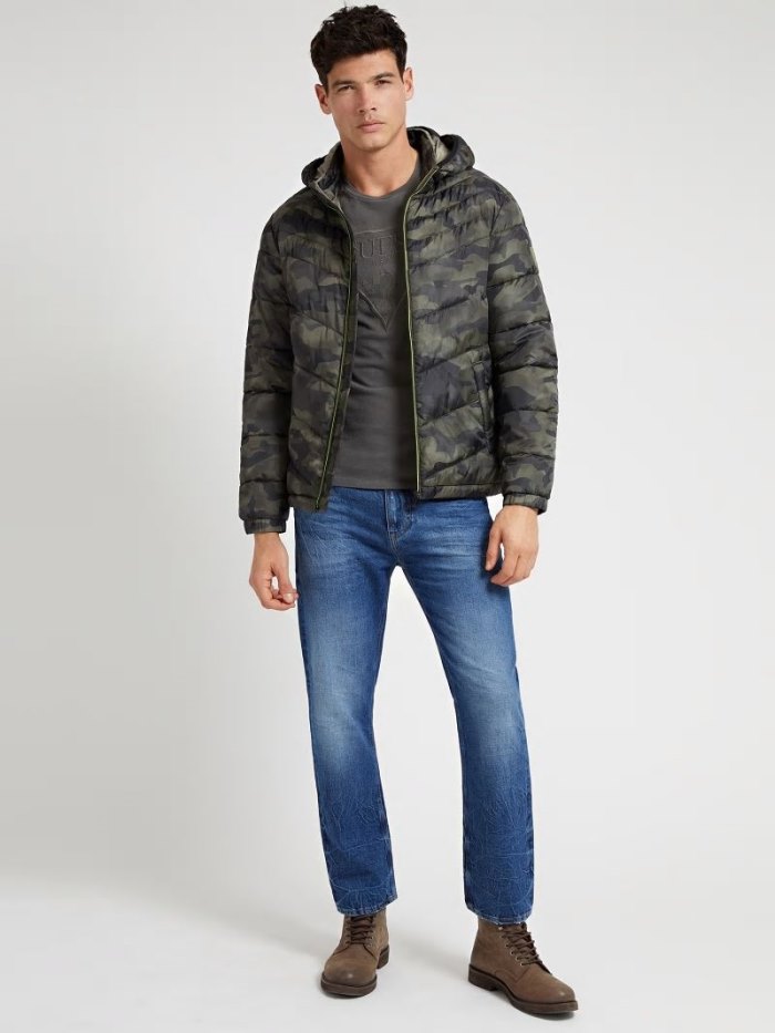 Chamarras Guess Hooded Hombre Camouflage | SE-881000