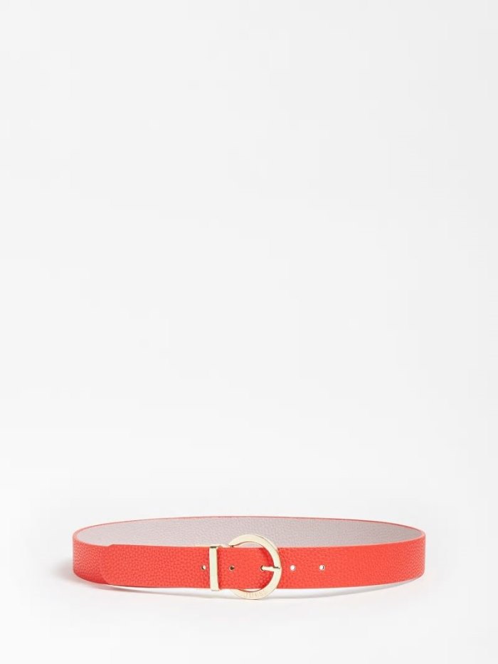 Cinturones Guess Alby Reversible Belt Mujer Rojos | SE-426616