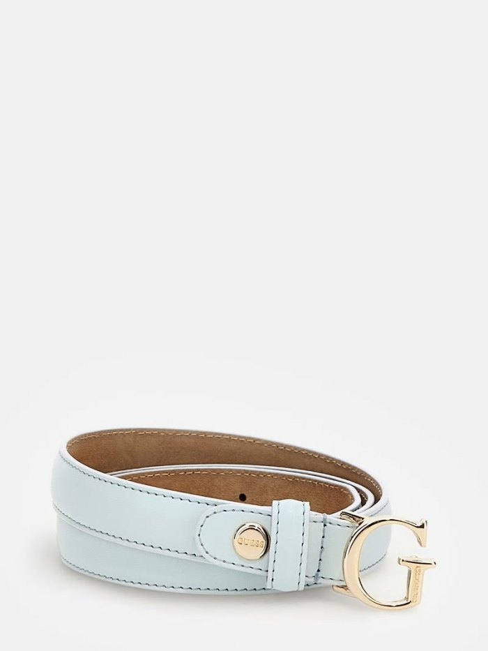 Cinturones Guess G Logo Buckle Belt Mujer Blancos | SE-933114