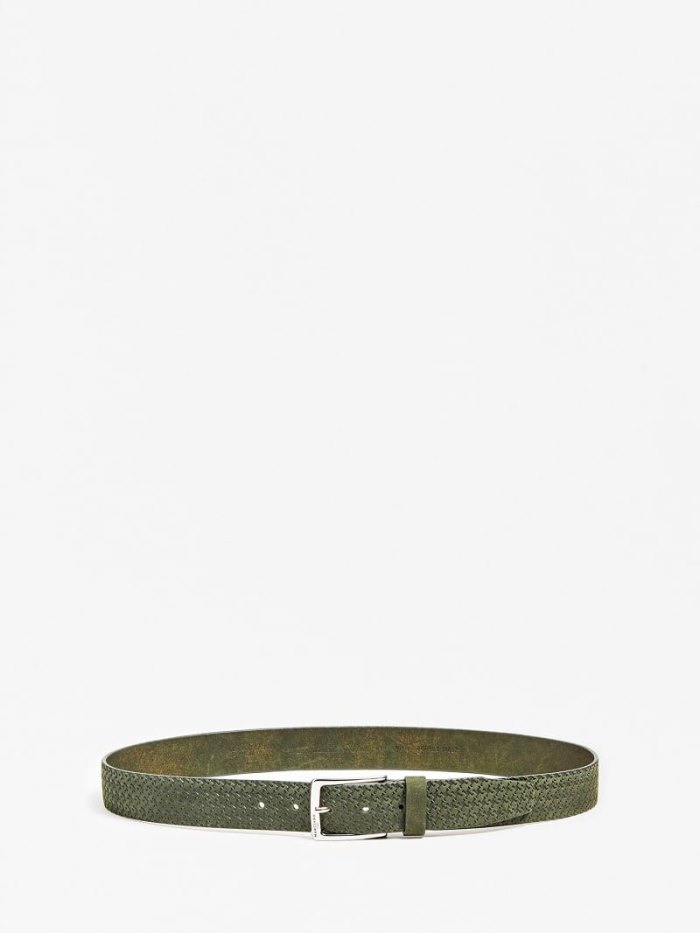 Cinturones Guess Marciano Leather Belt Hombre Verdes | SE-705605