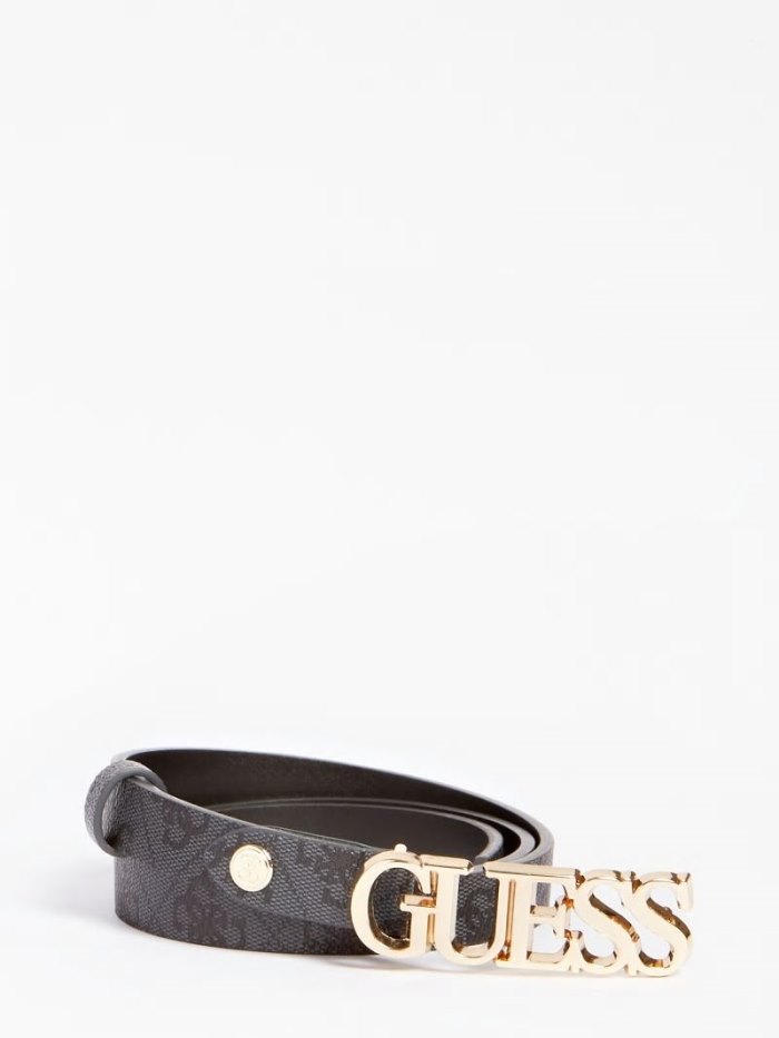 Cinturones Guess Naya 4g Logo Belt Mujer Grises | SE-267386