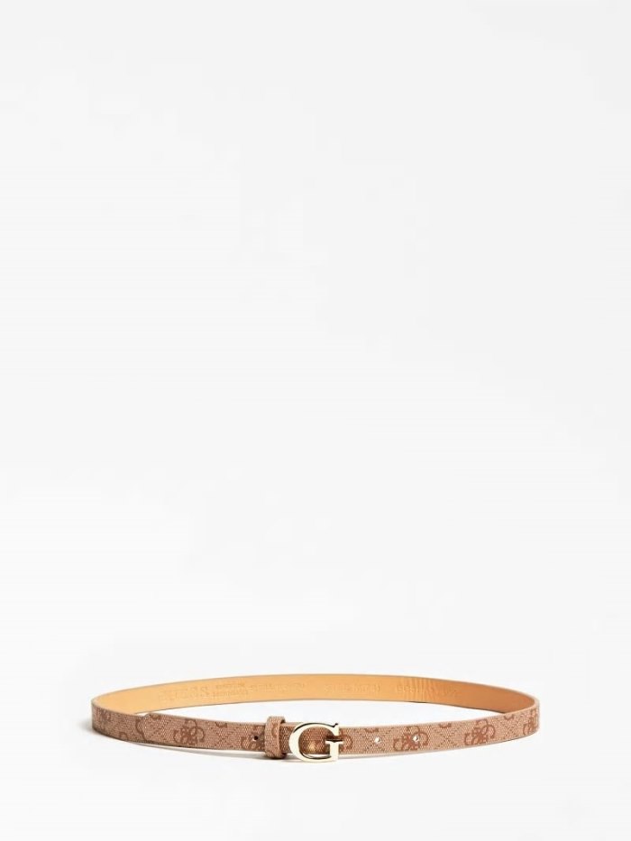 Cinturones Guess Ottavia 4g Logo Buckle Belt Niños Marrom | SE-809203