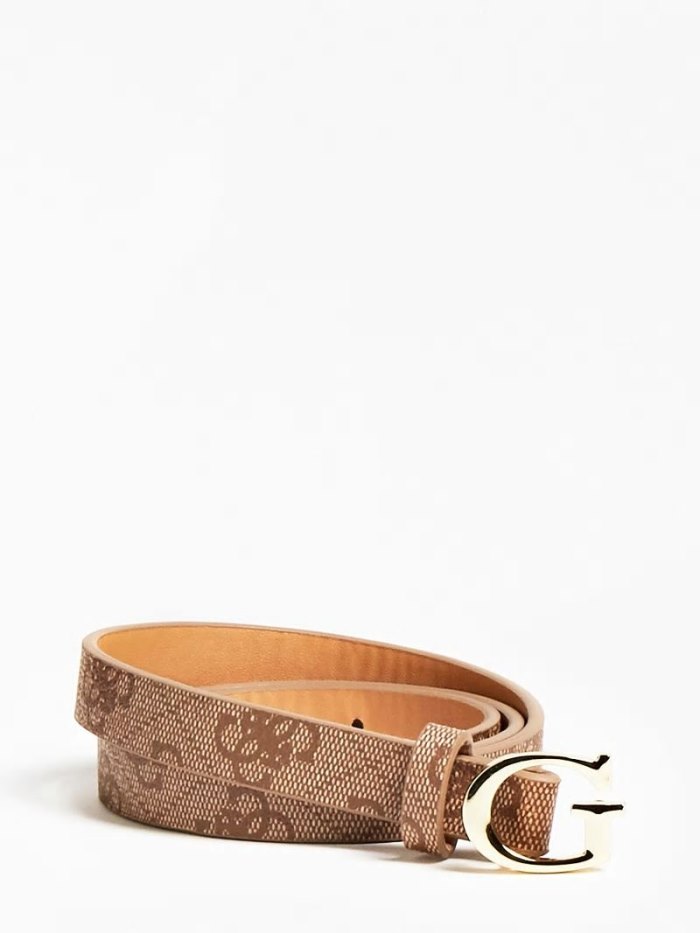 Cinturones Guess Ottavia 4g Logo Buckle Belt Niños Marrom | SE-809203